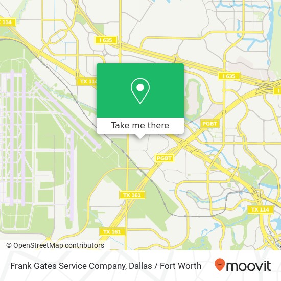 Mapa de Frank Gates Service Company