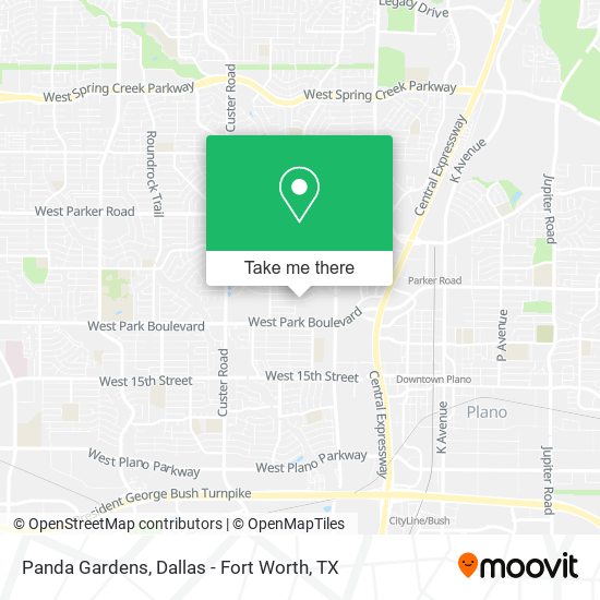 Panda Gardens map