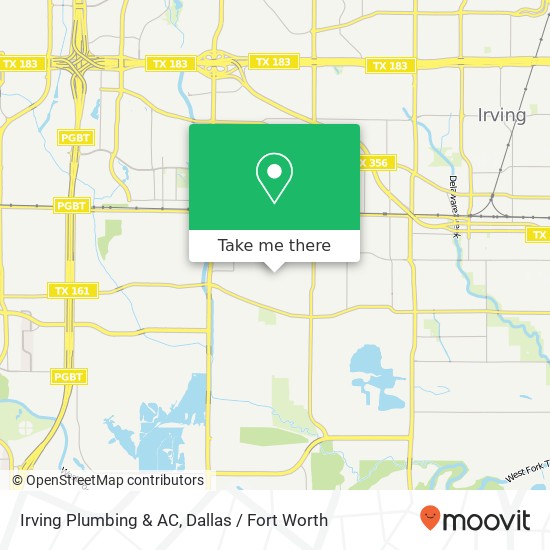 Irving Plumbing & AC map