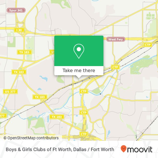 Boys & Girls Clubs of Ft Worth map