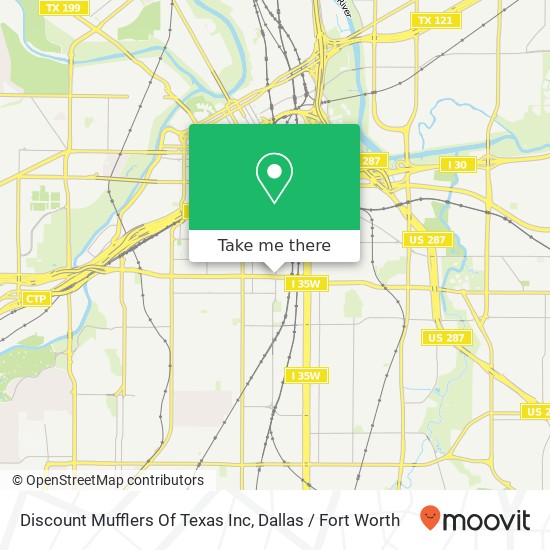 Mapa de Discount Mufflers Of Texas Inc