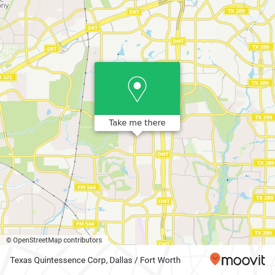 Texas Quintessence Corp map