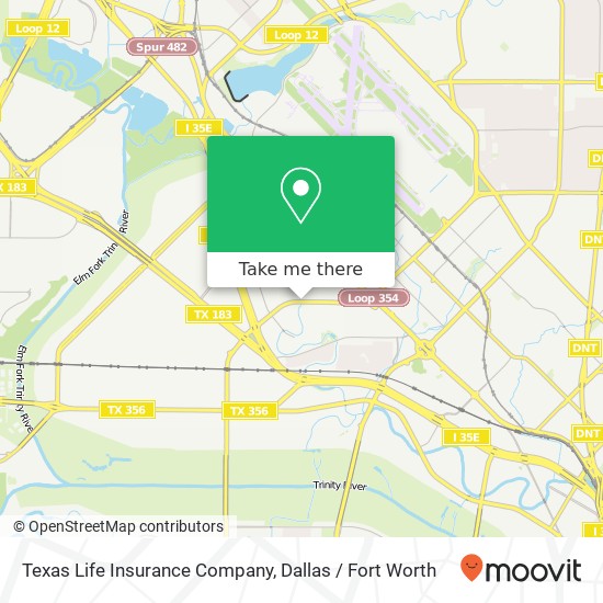 Mapa de Texas Life Insurance Company