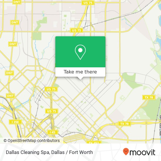 Mapa de Dallas Cleaning Spa