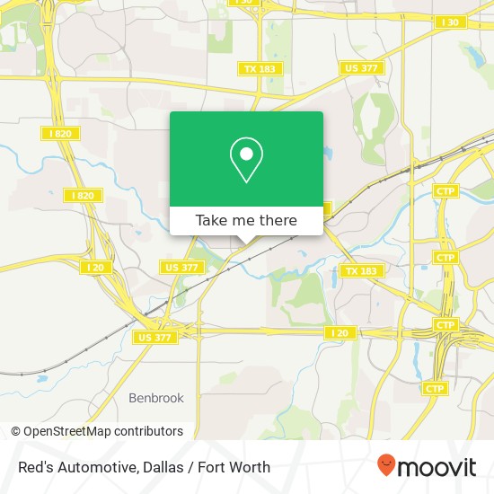 Red's Automotive map