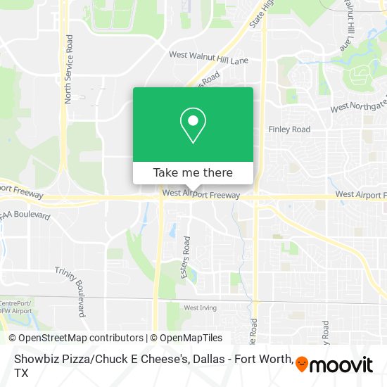 Showbiz Pizza/Chuck E Cheese's map