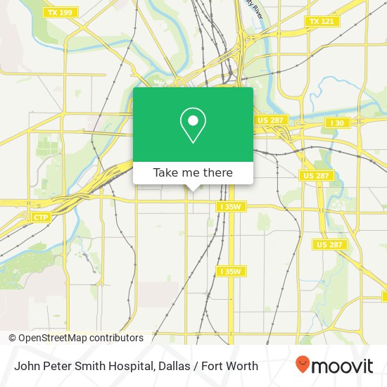 Mapa de John Peter Smith Hospital