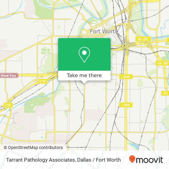 Tarrant Pathology Associates map