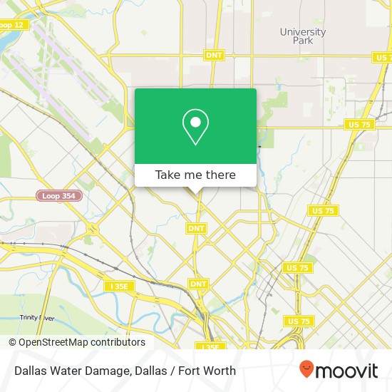 Mapa de Dallas Water Damage