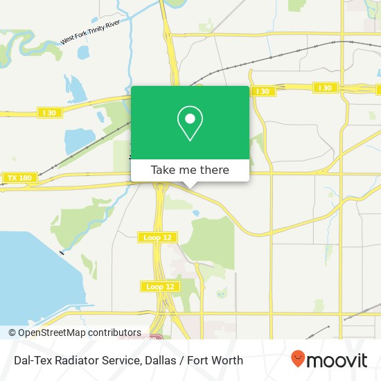 Dal-Tex Radiator Service map