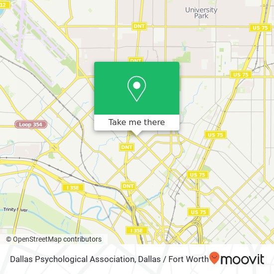 Dallas Psychological Association map