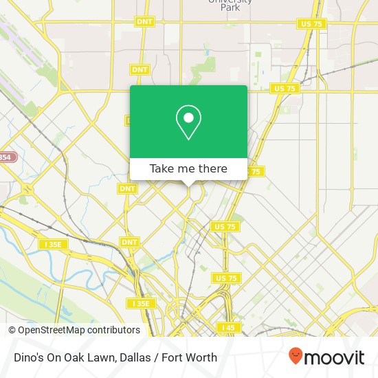 Dino's On Oak Lawn map