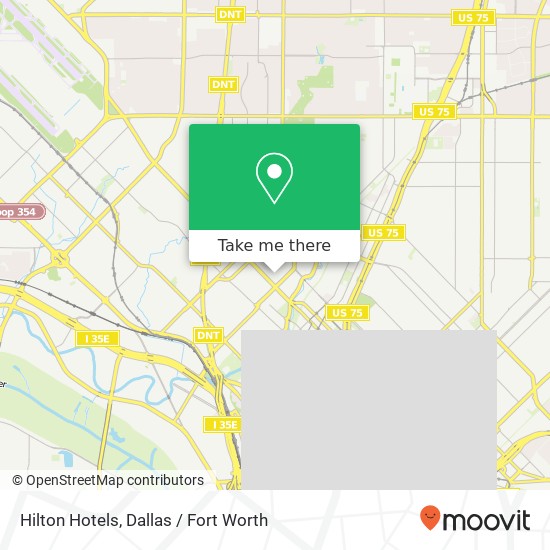 Hilton Hotels map