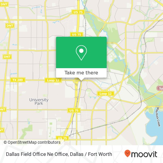 Dallas Field Office Ne Office map