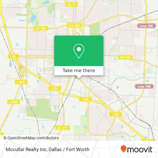 Mccullar Realty Inc map