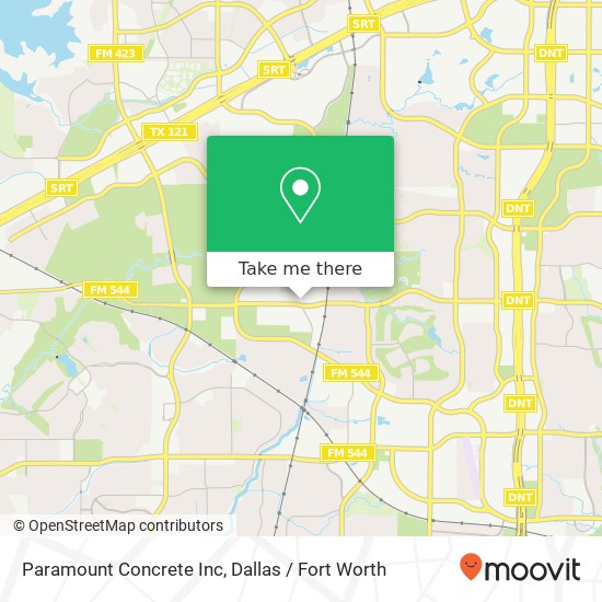 Paramount Concrete Inc map