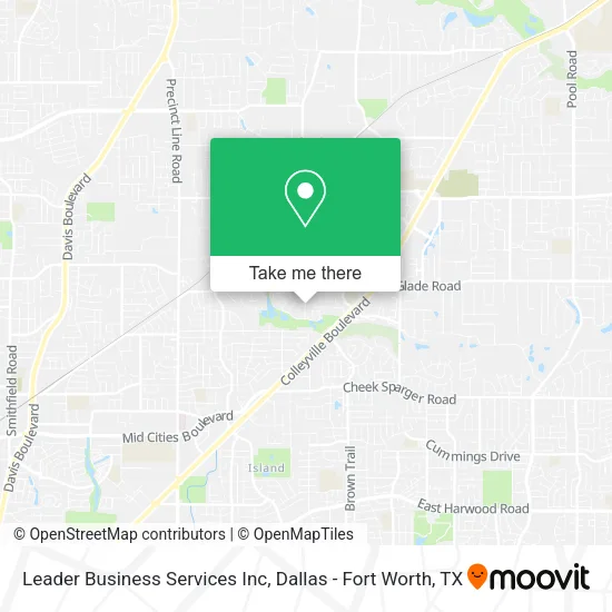 Leader Business Services Inc map