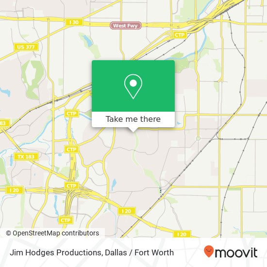 Jim Hodges Productions map