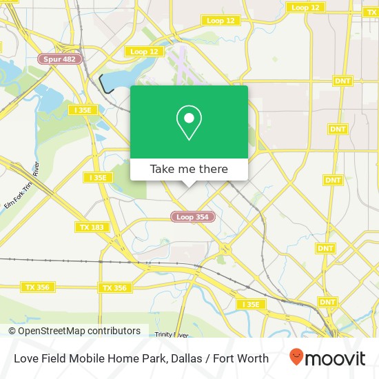 Love Field Mobile Home Park map