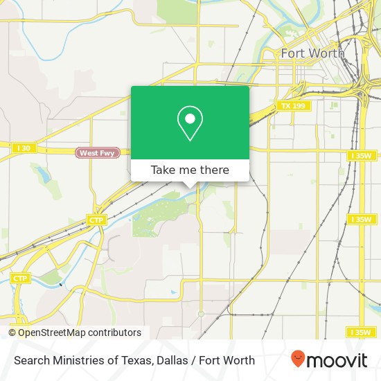 Mapa de Search Ministries of Texas