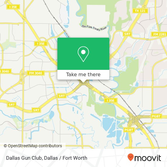 Dallas Gun Club map