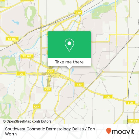 Southwest Cosmetic Dermatology map