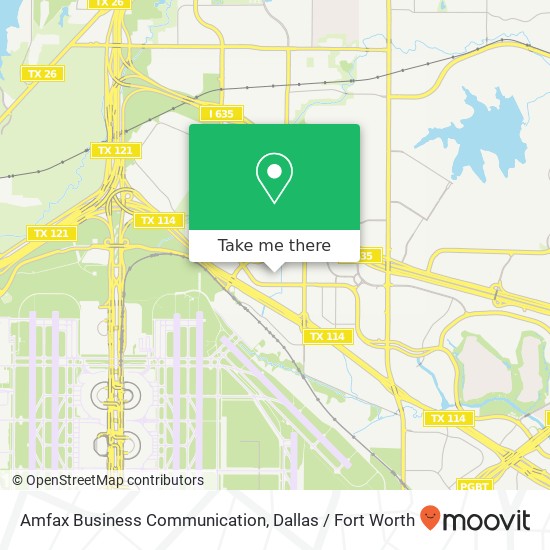 Amfax Business Communication map