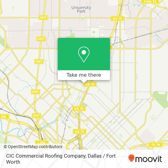 Mapa de CIC Commercial Roofing Company