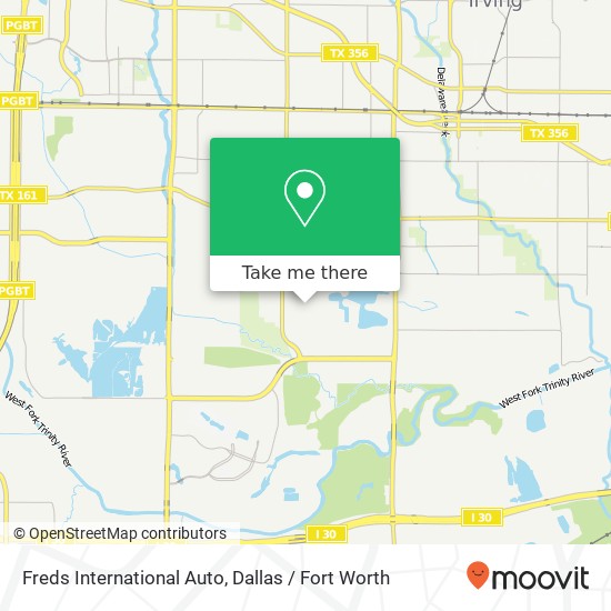 Freds International Auto map