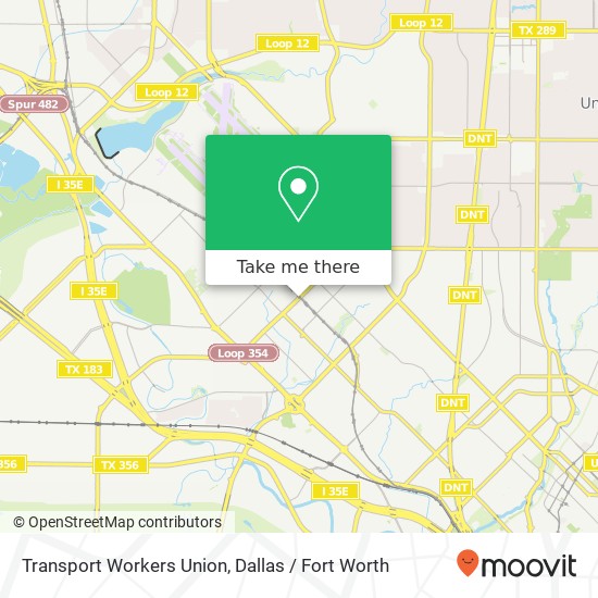 Mapa de Transport Workers Union