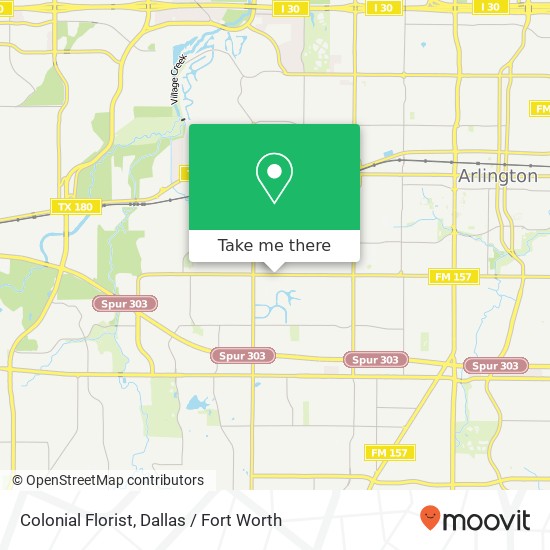 Colonial Florist map