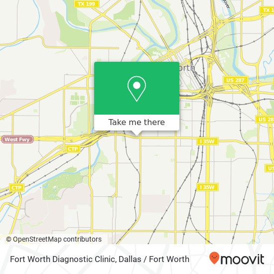 Mapa de Fort Worth Diagnostic Clinic