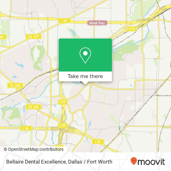 Mapa de Bellaire Dental Excellence