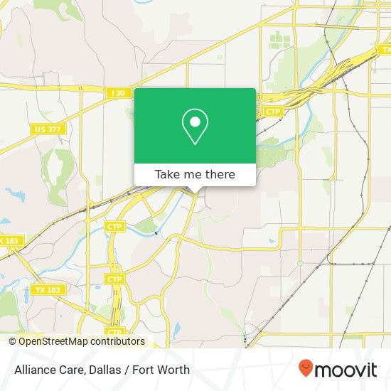 Alliance Care map