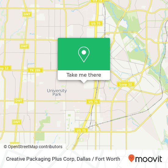 Mapa de Creative Packaging Plus Corp