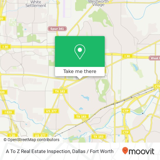 A To Z Real Estate Inspection map