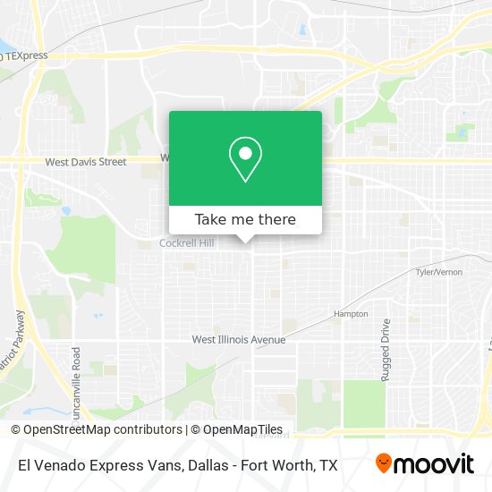 El Venado Express Vans map