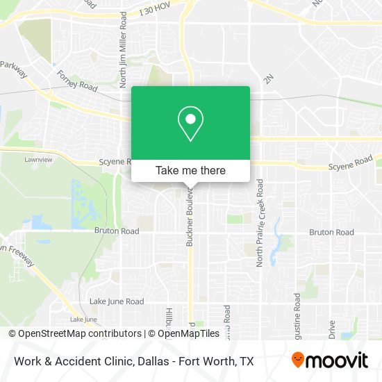 Work & Accident Clinic map