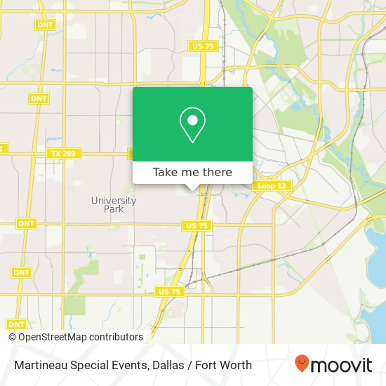 Martineau Special Events map