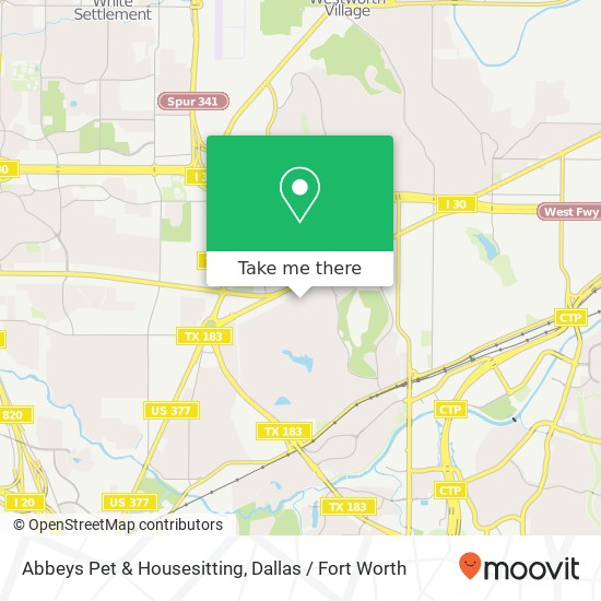 Abbeys Pet & Housesitting map