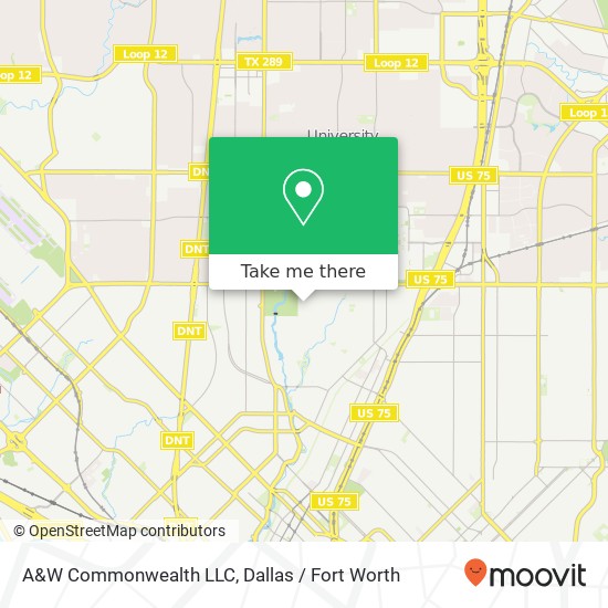 A&W Commonwealth LLC map