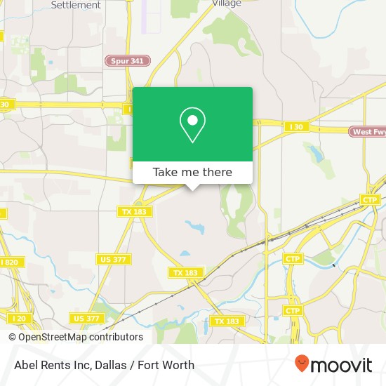 Abel Rents Inc map