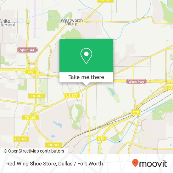 Red Wing Shoe Store map