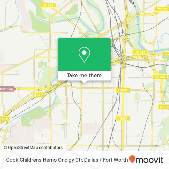 Cook Childrens Hemo Onclgy Ctr map