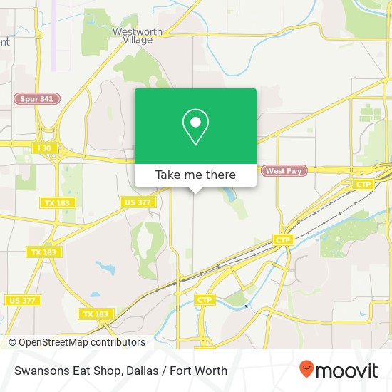 Swansons Eat Shop map