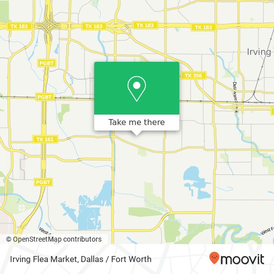 Mapa de Irving Flea Market