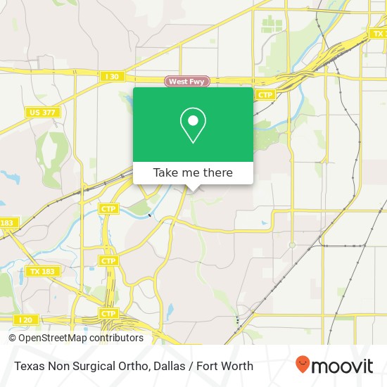 Texas Non Surgical Ortho map