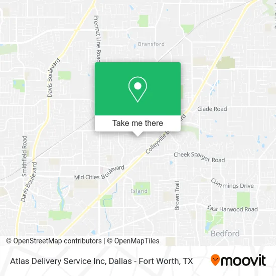 Atlas Delivery Service Inc map