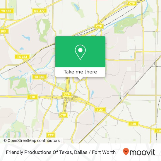 Friendly Productions Of Texas map