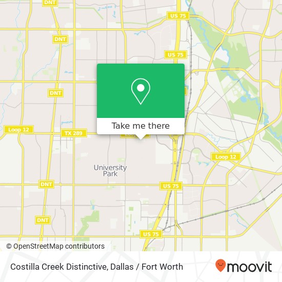 Costilla Creek Distinctive map